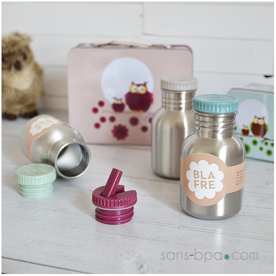 Valisette métal HIBOU PRUNE