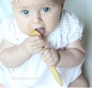2 Cuillères long manche Bébé - BAMBU