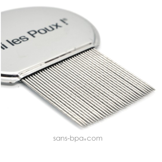 Peigne à poux inox - Fini les poux