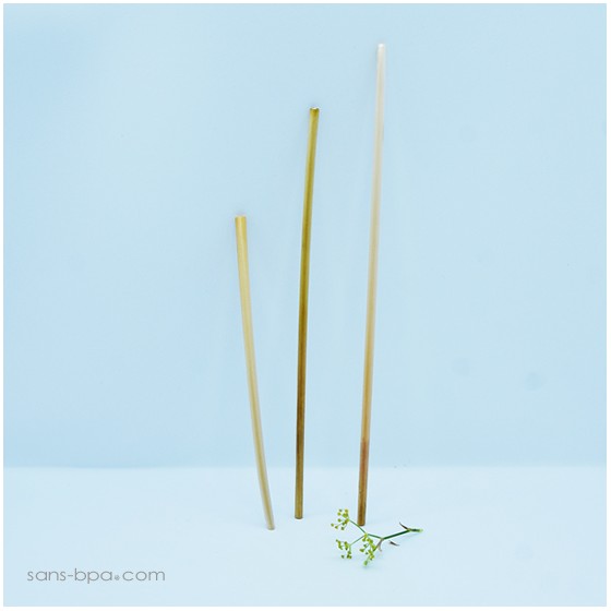 50 pailles en pailles naturelle - Small