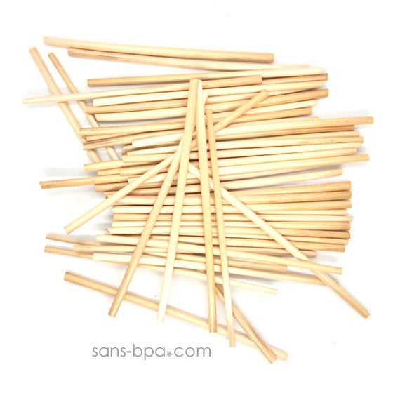 50 pailles en pailles naturelle - Small