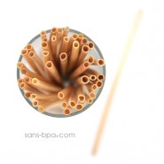 50 pailles en pailles naturelle - Small