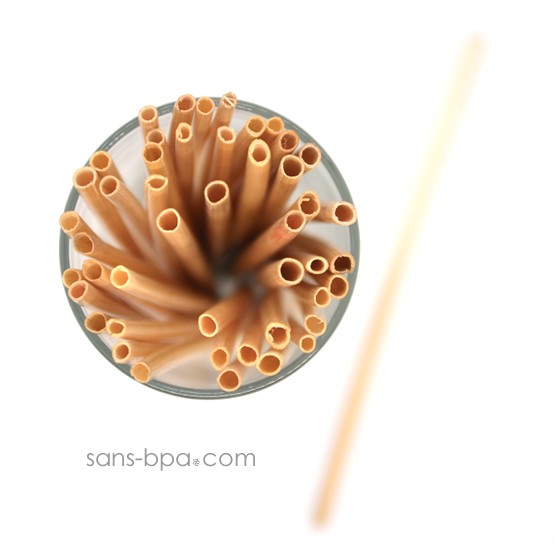 50 pailles en pailles naturelle - Small