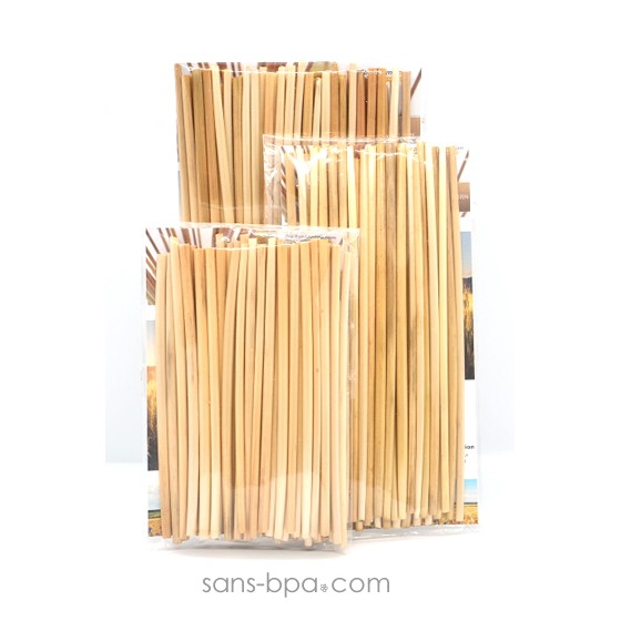 50 pailles en pailles naturelle - Small