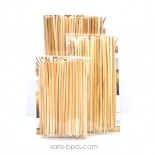 50 pailles en pailles naturelle - Small