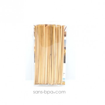 35 pailles en paille naturelle - Moyennes