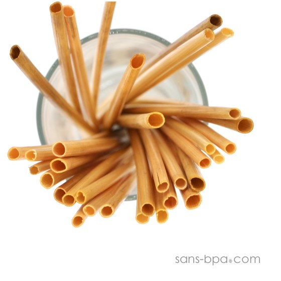 50 pailles en pailles naturelle - Small