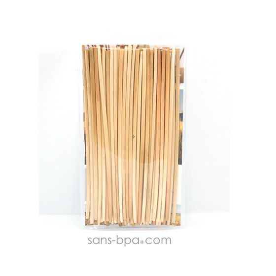 50 pailles en paille naturelle - Small