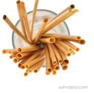 50 pailles en paille naturelle - Small