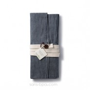 Tablier bleu rayures