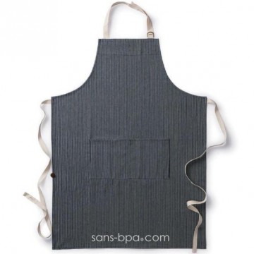 Tablier bleu rayures 2