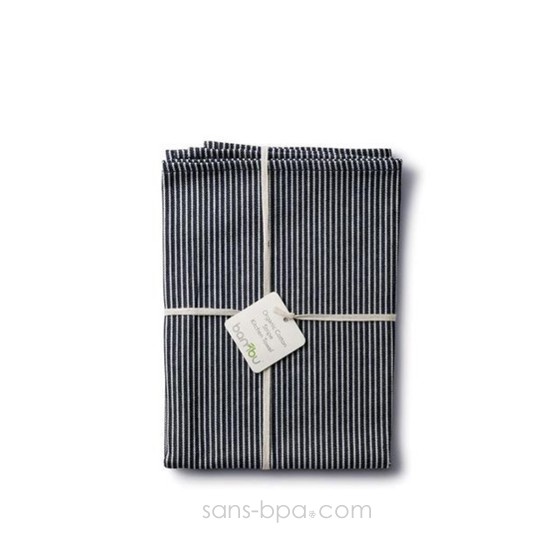 Tablier bleu rayures