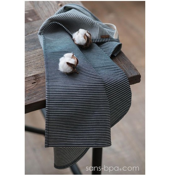 Tablier bleu rayures