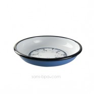 Assiette fer émaillé - Moomin Bleu