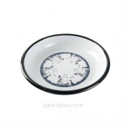 Assiette fer émaillé - Moomin Bleu