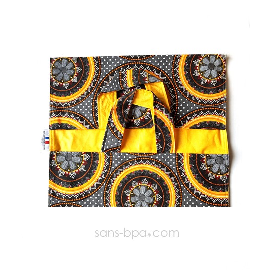 Sac à plats - Modèle Cercles jaunes