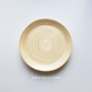 Assiette bambou 25 cm - NATUREL