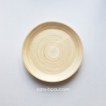Assiette bambou 25 cm - NATUREL