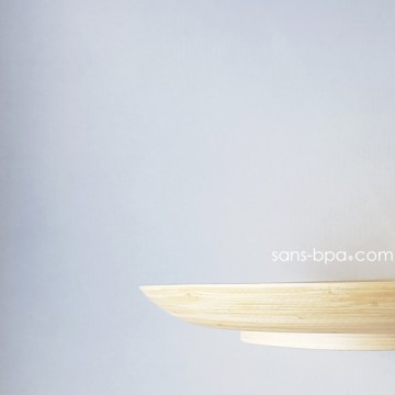 Assiette bambou 25 cm - NATUREL 2