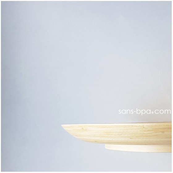 Assiette bambou 25 cm - NATUREL