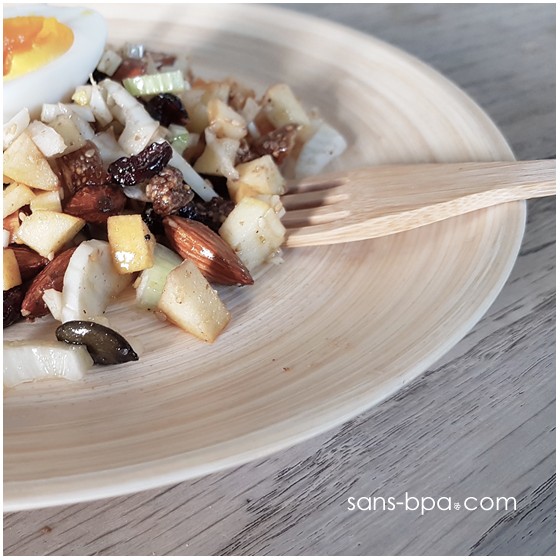 Assiette bambou 25 cm - NATUREL