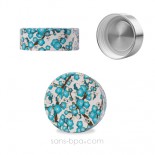 Théière verre isotherme 320 ml WASHI BLEU