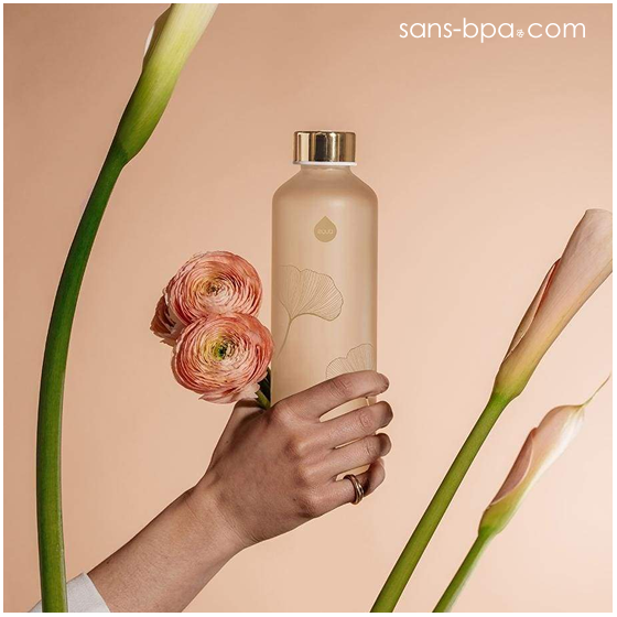 Gourde verre 750 ml - MISMATCH - Ginko