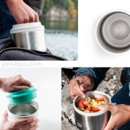 Boite repas inox isotherme 650 ml - Litchi