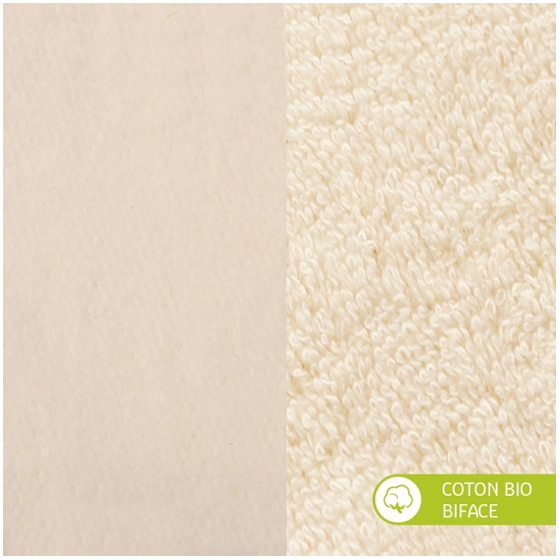 5 carrés lingettes bébé COTON BIO