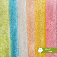 5 carrés lingettes bébé BAMBOU