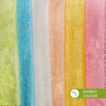 5 carrés lingettes bébé BAMBOU 2