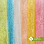 5 carrés lingettes bébé BAMBOU