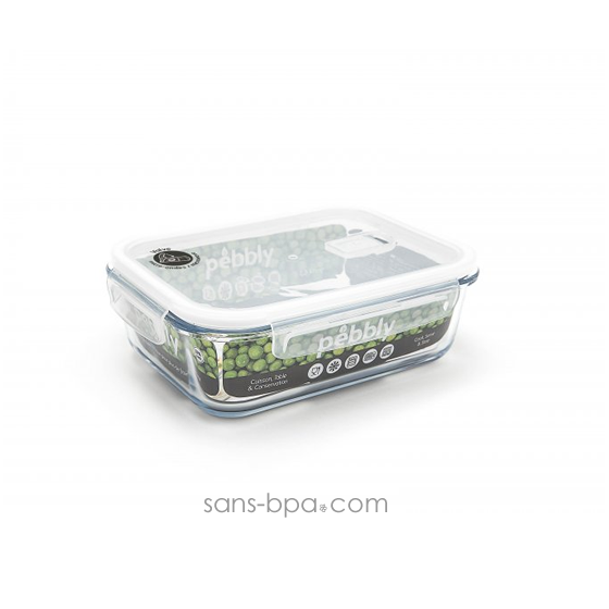 Contenant verre rectangle 1000 ml