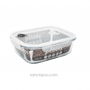 Contenant verre rectangle 1500 ml