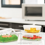 Contenant verre rectangle 400 ml