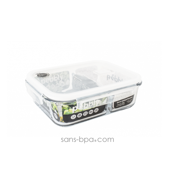 Contenant verre rectangle 1500 ml