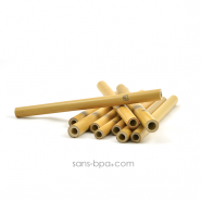 Ensemble 6 pailles KIDS bambou & leur pochon