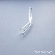 Paille courbe - courte - standard . La Transparente