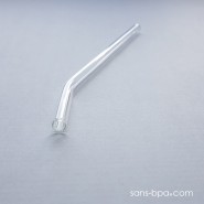 Paille courbe - courte - smoothie . La Transparente