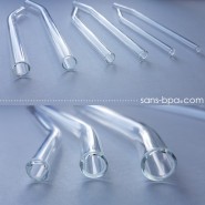 Paille en verre courbe - longue - standard . La Transparente