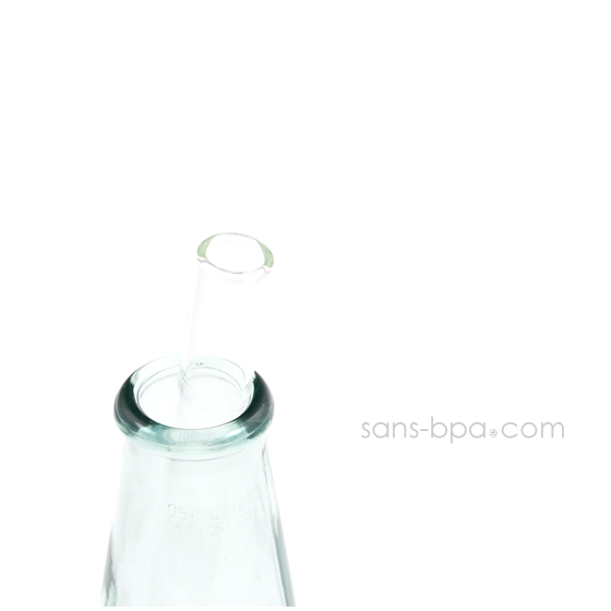 Paille en verre droite - courte - smoothie . La Transparente