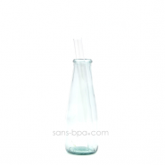 Paille en verre droite - courte - smoothie . La Transparente