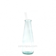 Paille en verre droite - courte - standard . La Transparente