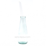 Paille en verre droite - longue - smoothie . La Transparente