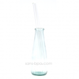 Paille en verre droite - longue - smoothie . La Transparente