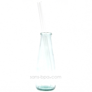 Paille en verre droite - longue - standard . La Transparente