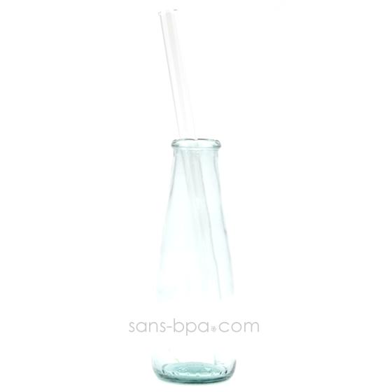Paille en verre droite - longue - standard . La Transparente