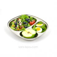 Plateau inox 3 parts