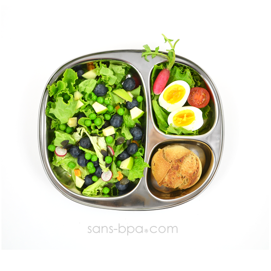 Plateau inox 3 parts