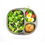 Plateau inox 3 parts